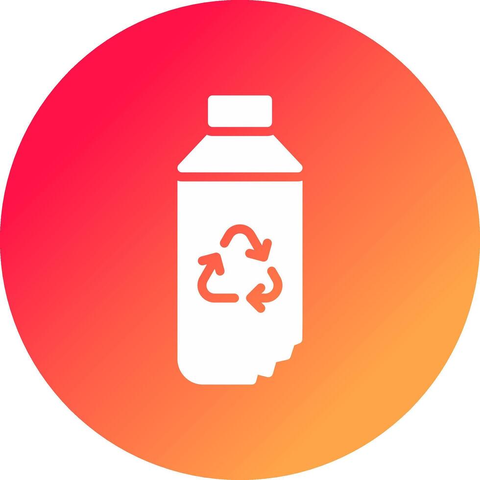 Water Bottle Creative Icon Design vector