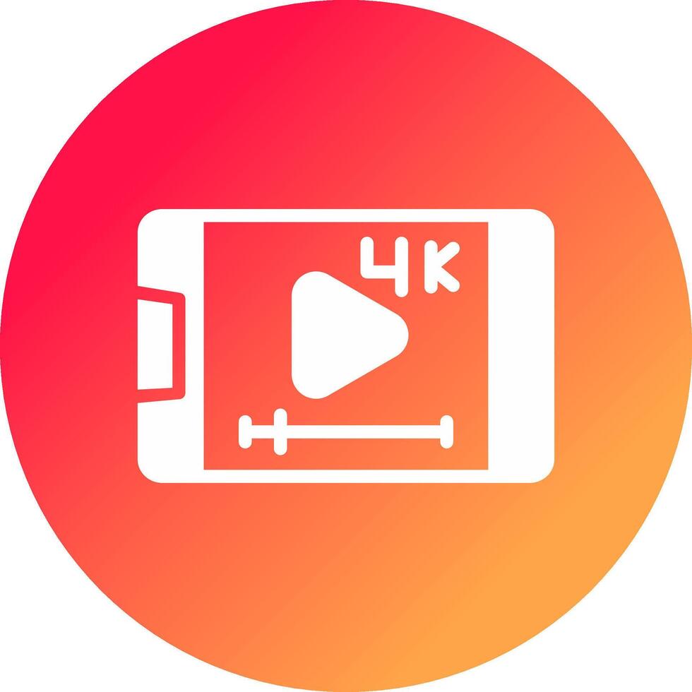 Video Streaming Creative Icon Design vector