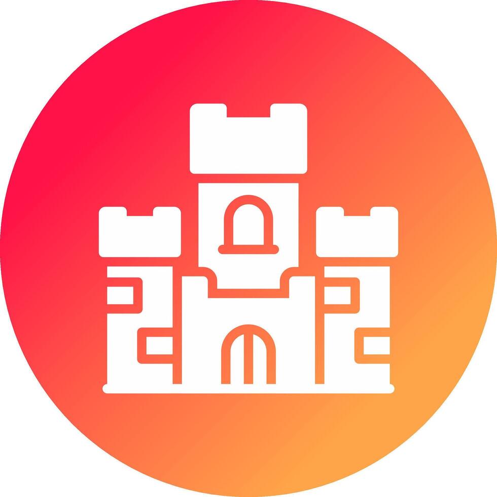 diseño de icono creativo de castillo vector