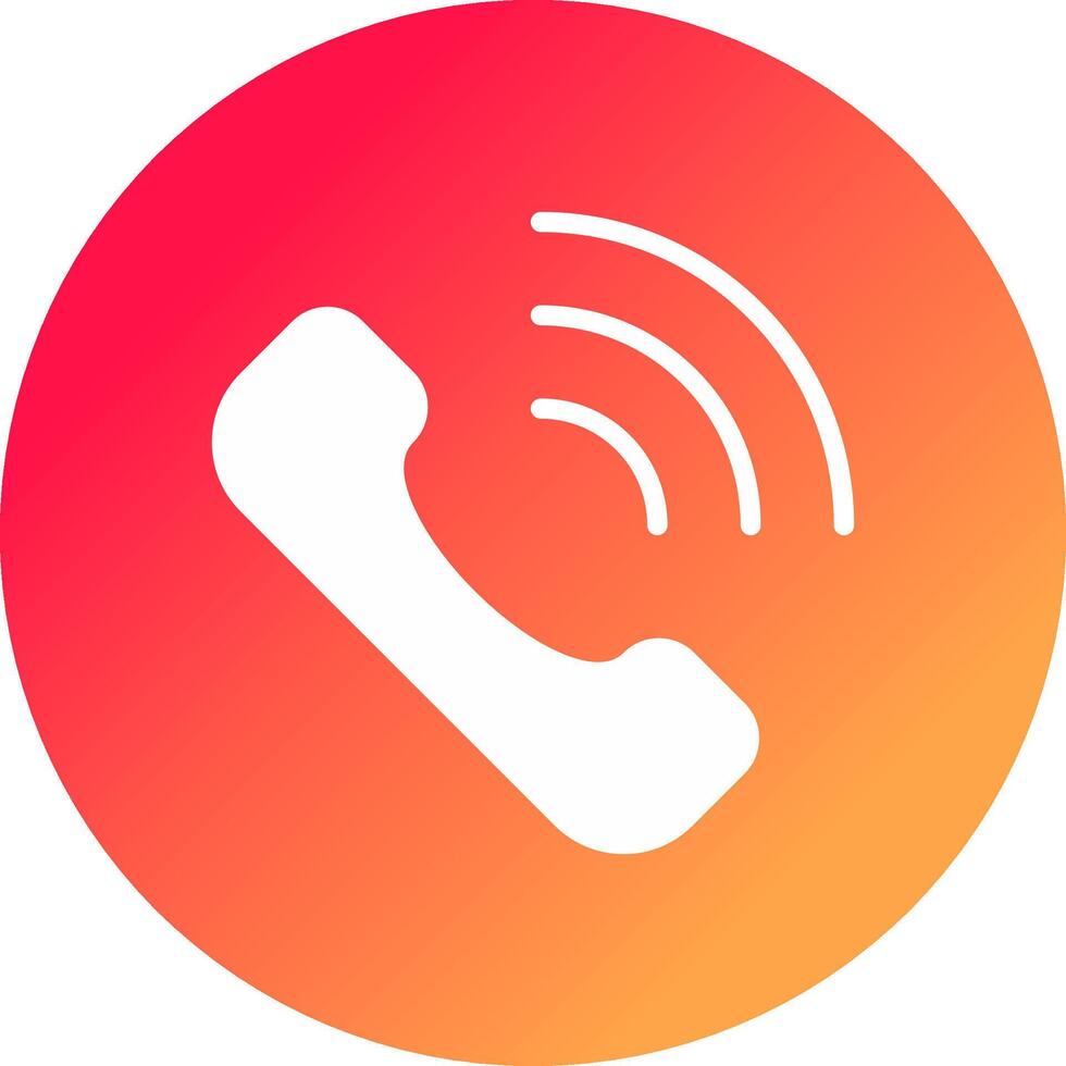 Phone Call Creative Icon Design vector