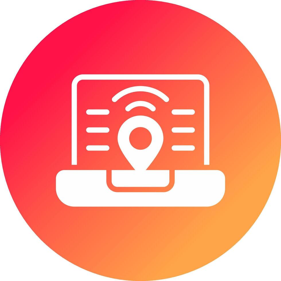 Digital Nomad Hub Creative Icon Design vector