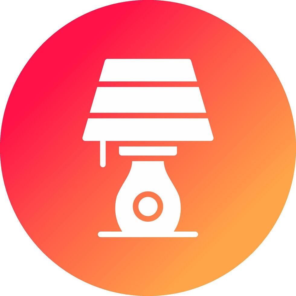 Table Lamp Creative Icon Design vector