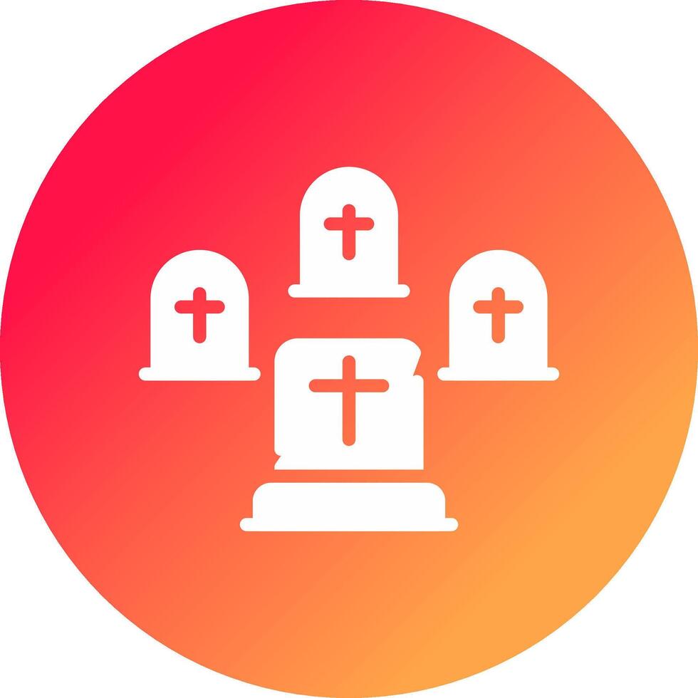 Graveyard Creative Icon Design vector