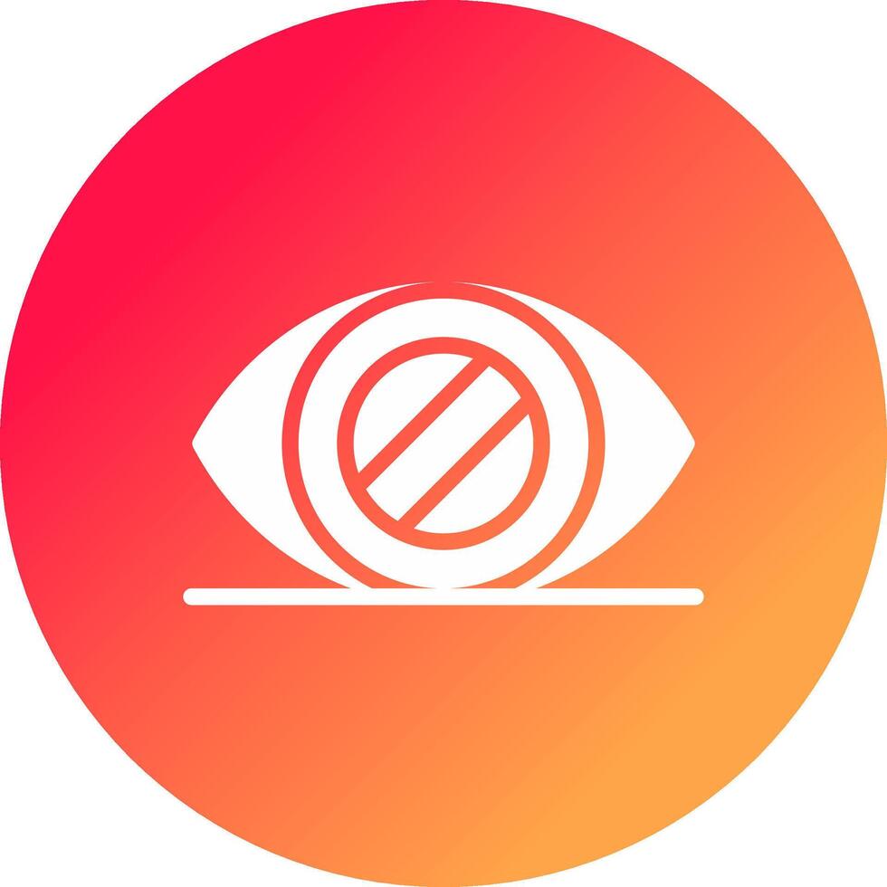 Glaucoma Creative Icon Design vector