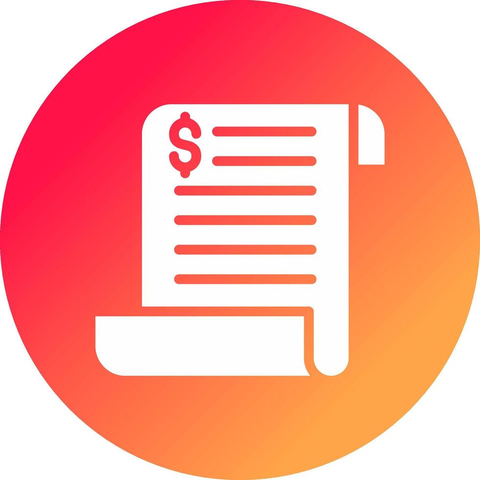 Bill Creative Icon Design vector