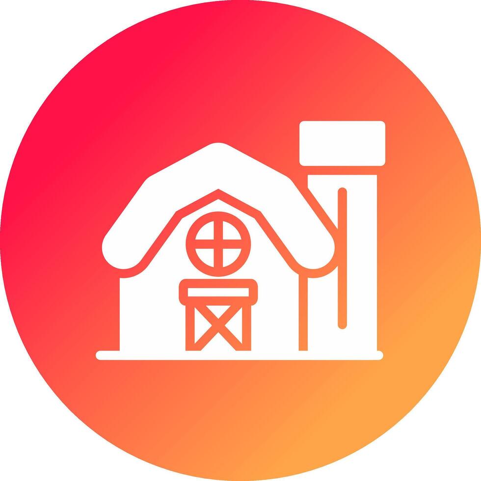 Farm House Creative Icon Design vector