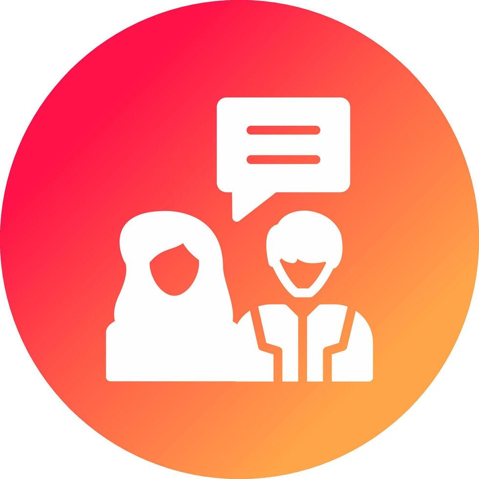 Job Interview Creative Icon Design vector