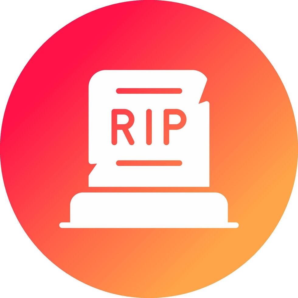 Grave Creative Icon Design vector