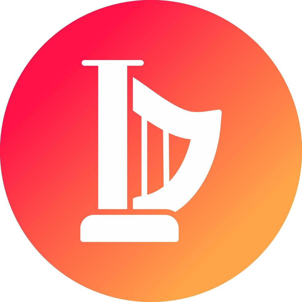 Harp Creative Icon Design vector