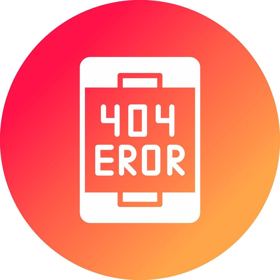 Error Creative Icon Design vector