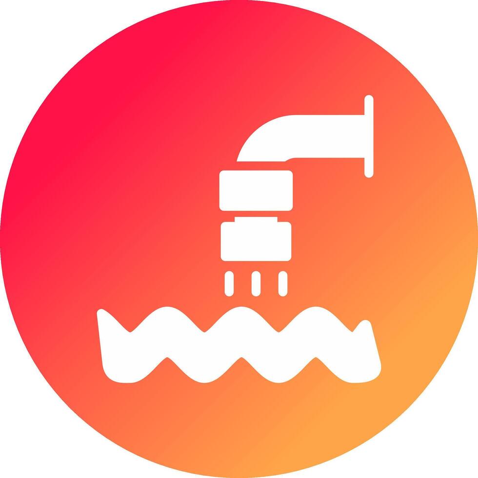 Waste Water Creative Icon Design vector