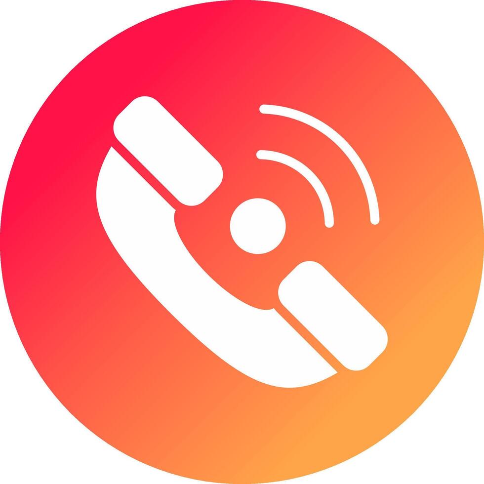 Phone Receiver Creative Icon Design vector