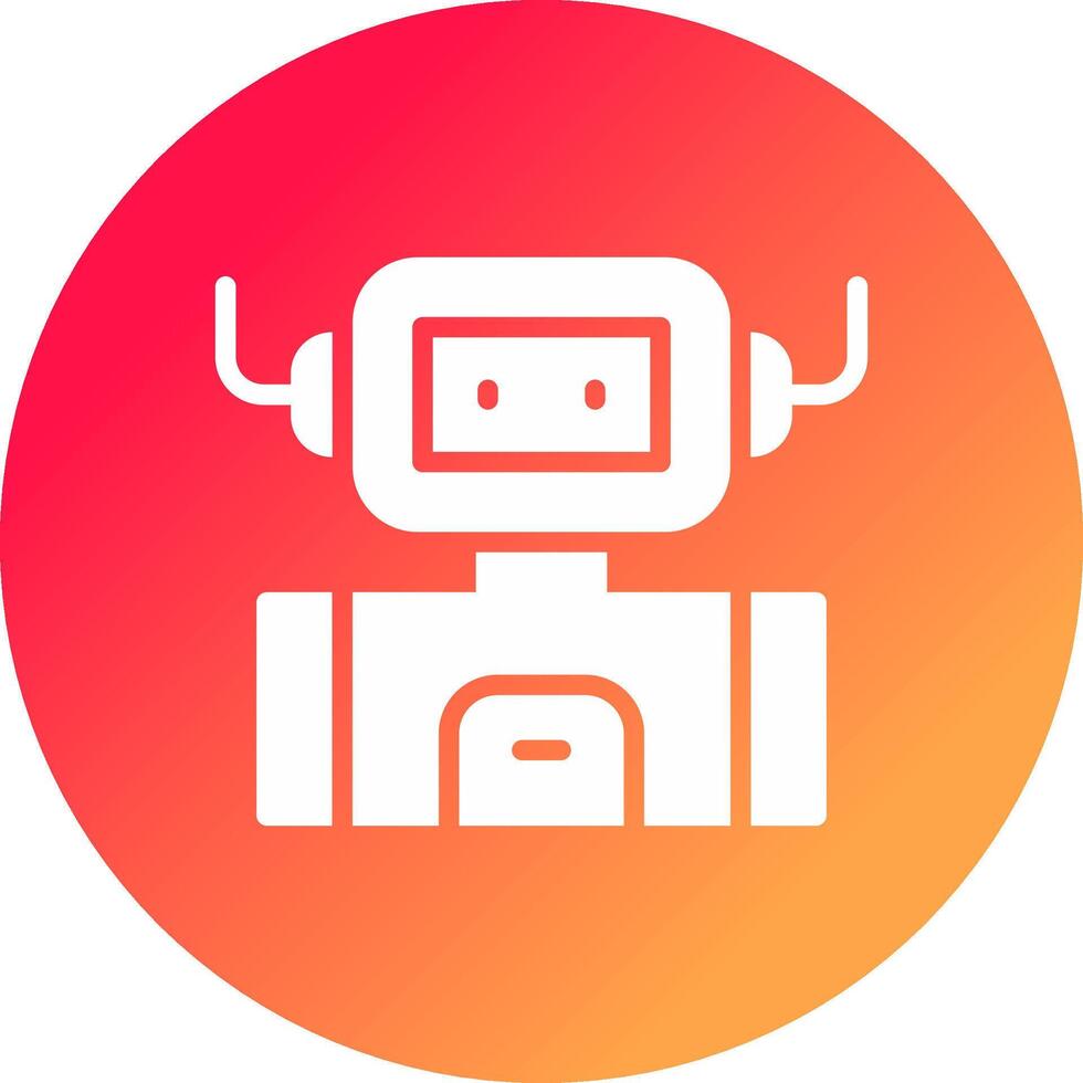 diseño de icono creativo de robot industrial vector