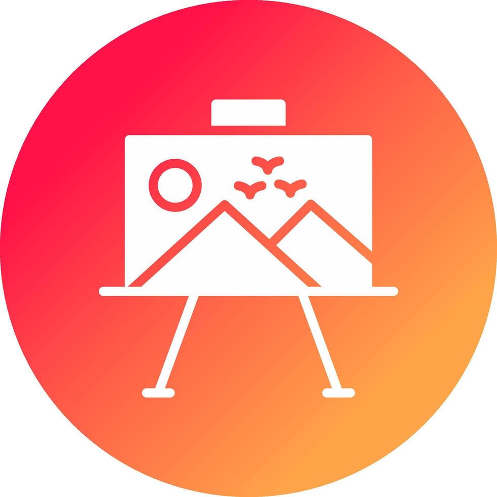 Paint Canvas Creative Icon Design vector