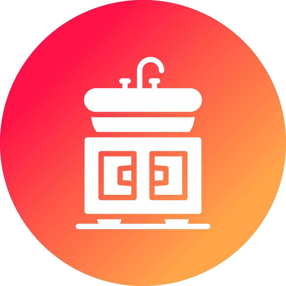 Washbasin Creative Icon Design vector