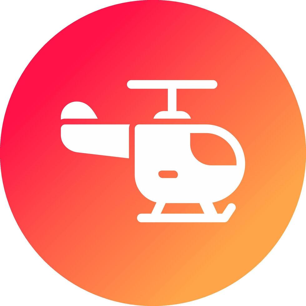 Helicopter Creative Icon Design vector