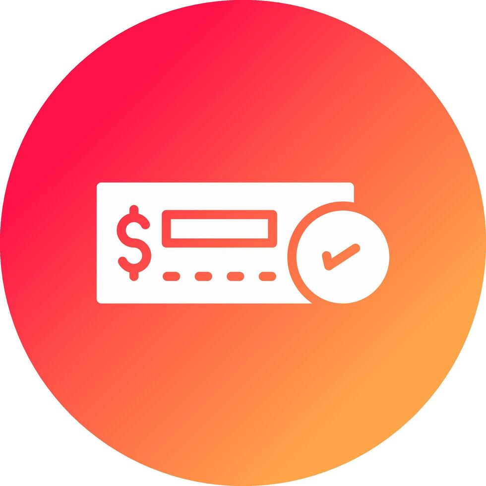 Cheque Deposit Creative Icon Design vector