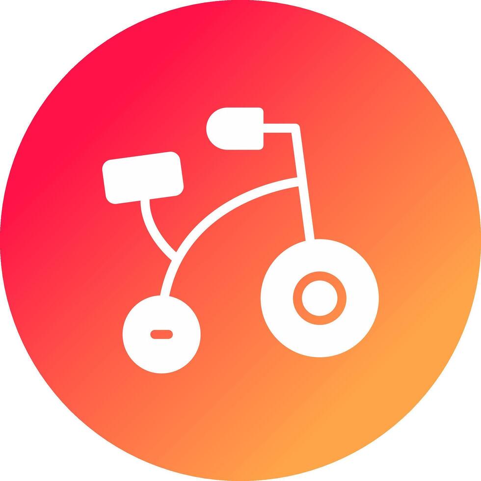 Bike Toy Creative Icon Design vector