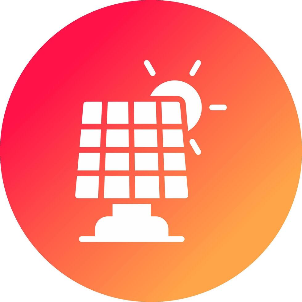 Solar Panel Creative Icon Design vector