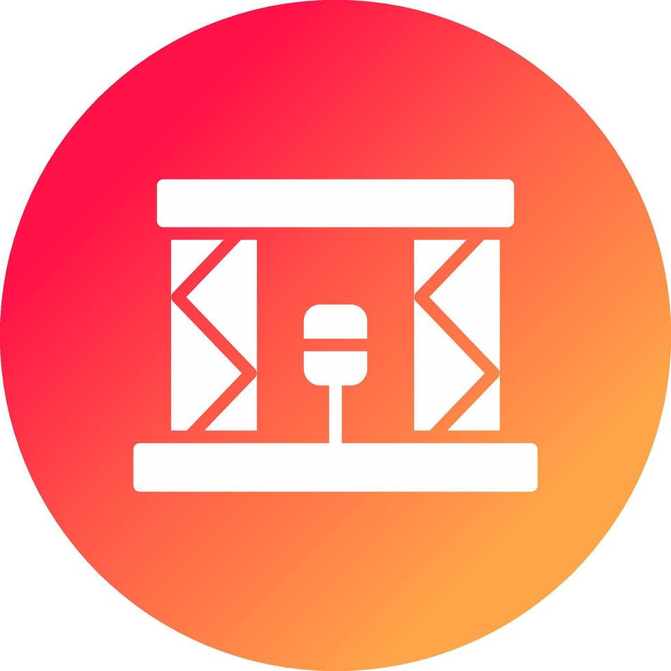 Stage Creative Icon Design vector