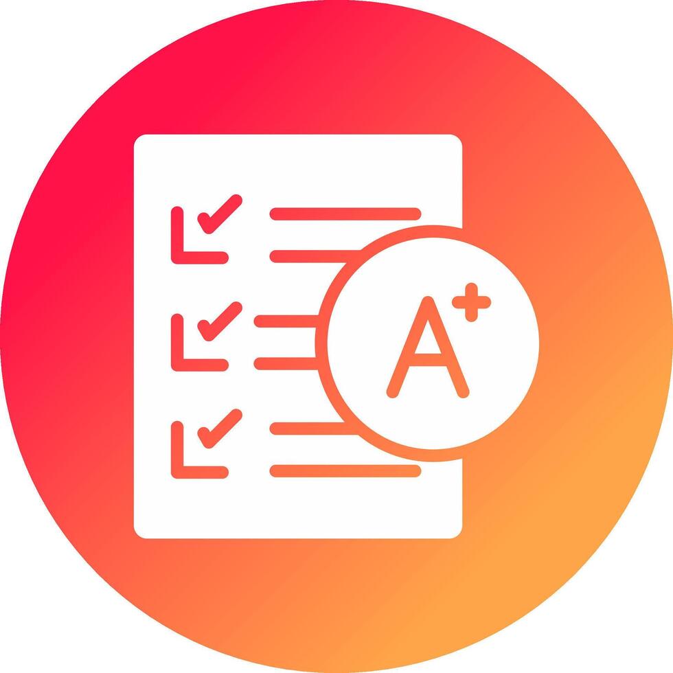 Grades Creative Icon Design vector