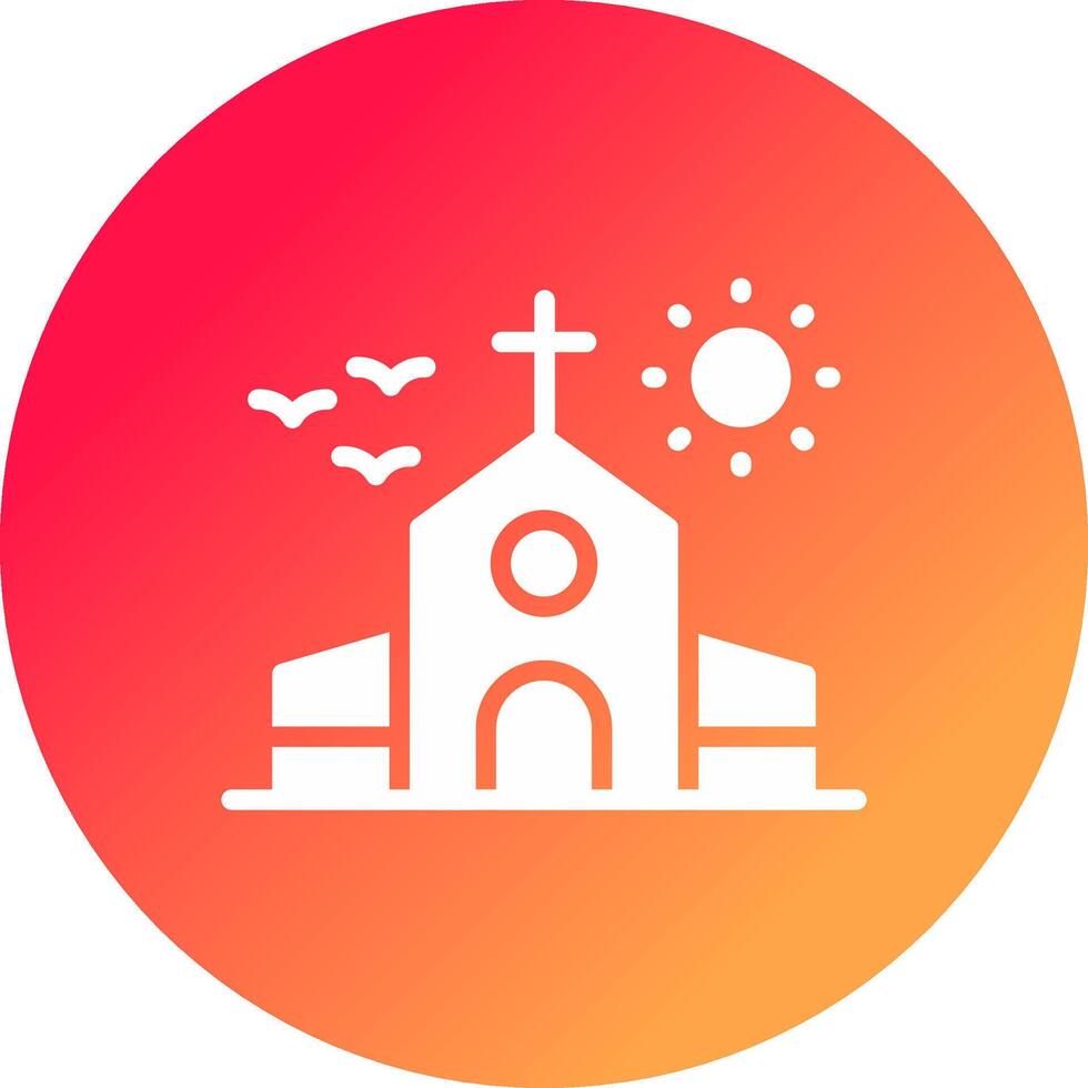 diseño de icono creativo de iglesia vector