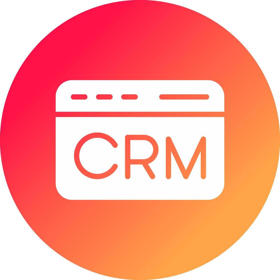 CRM Creative Icon Design vector
