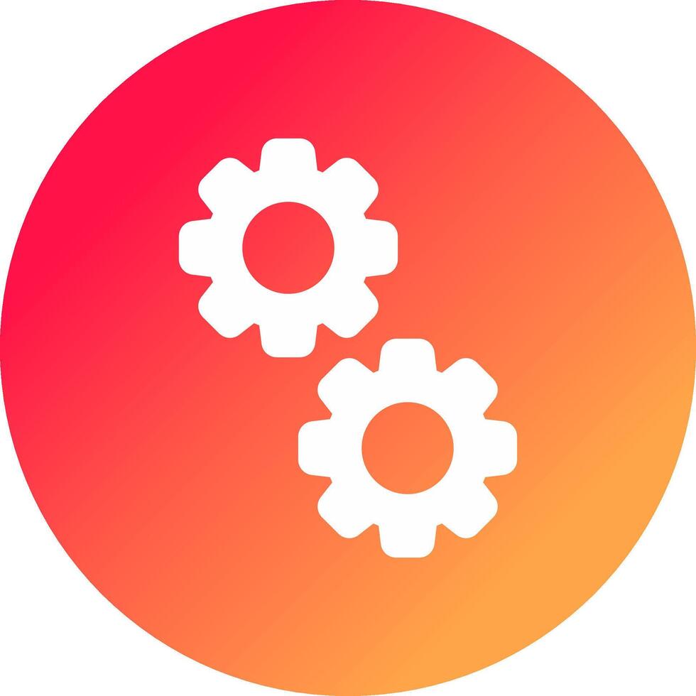 Gears Creative Icon Design vector