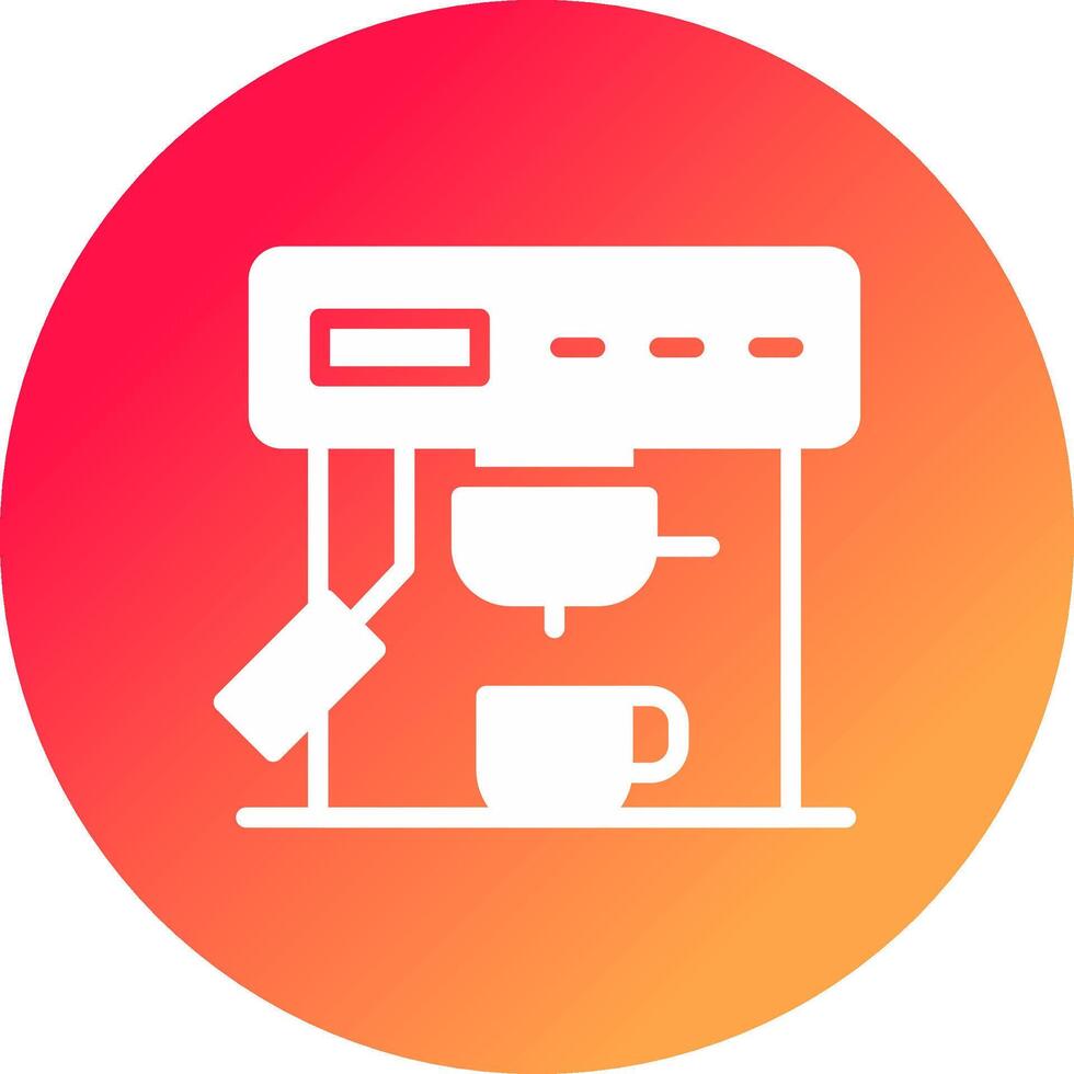 Coffee Machine Creative Icon Design vector