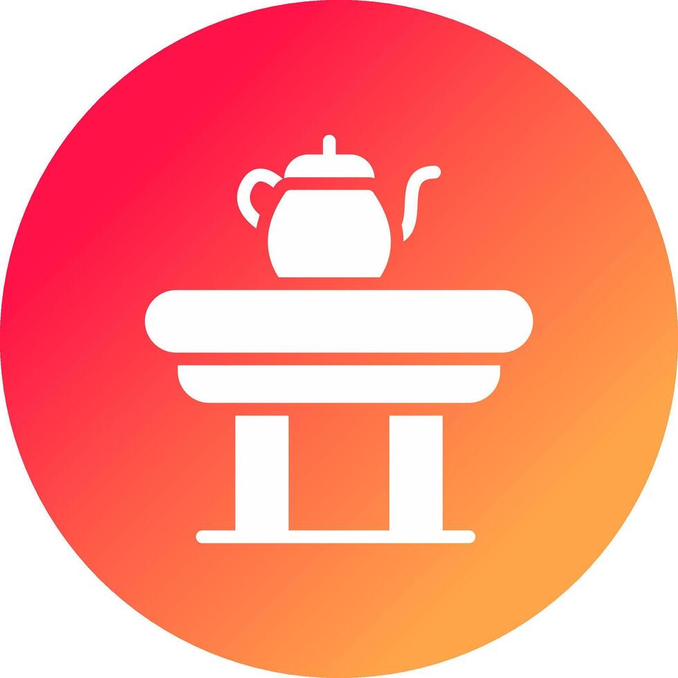 diseño de icono creativo de mesa de café vector