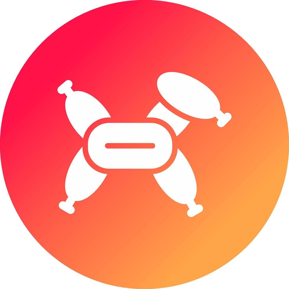 Balloon Modelling Creative Icon Design vector
