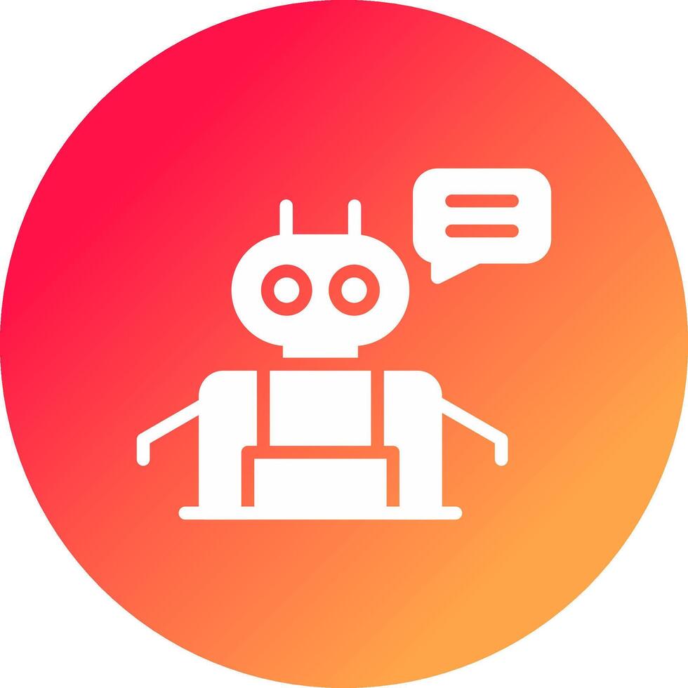Chatbot Creative Icon Design vector