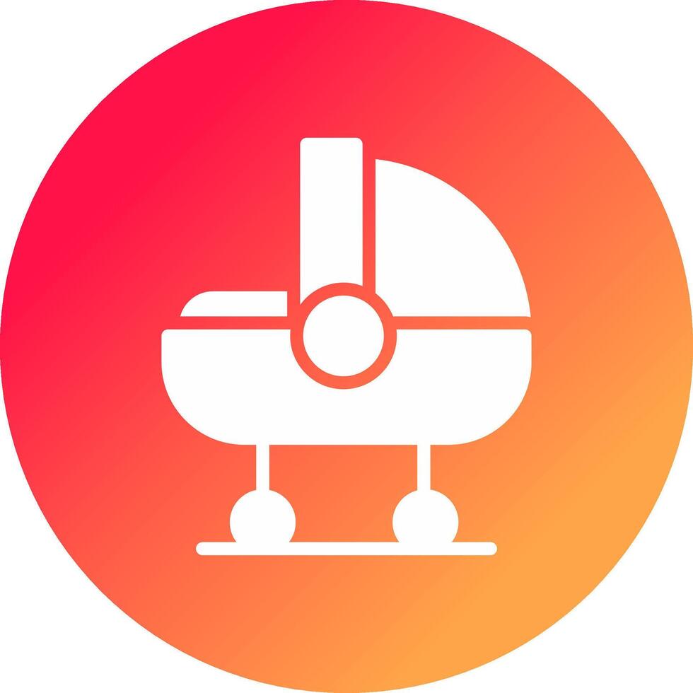 Baby Crib Creative Icon Design vector