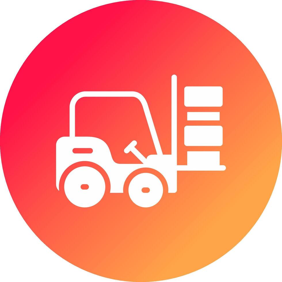 Forklift Creative Icon Design vector