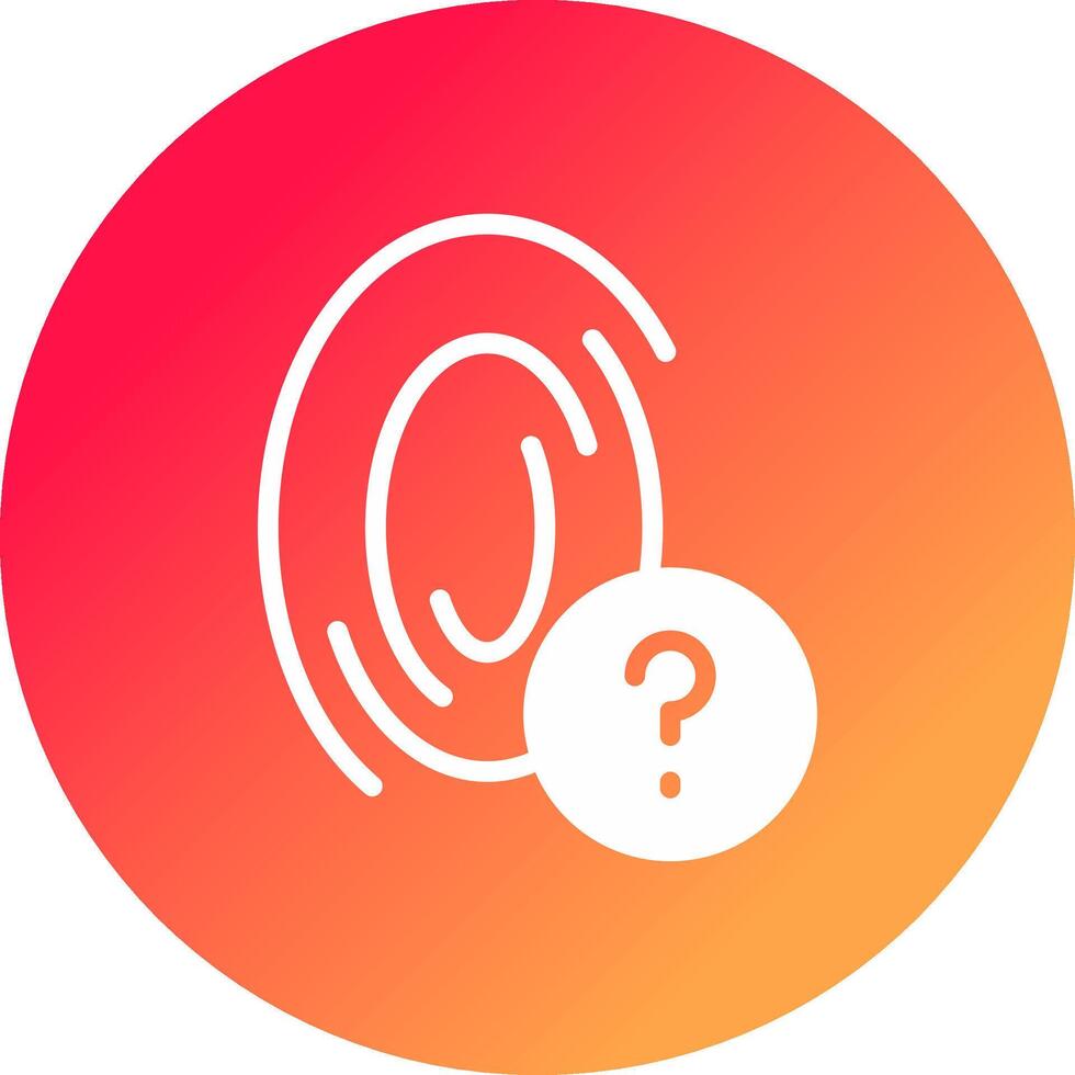Fingerprint Creative Icon Design vector