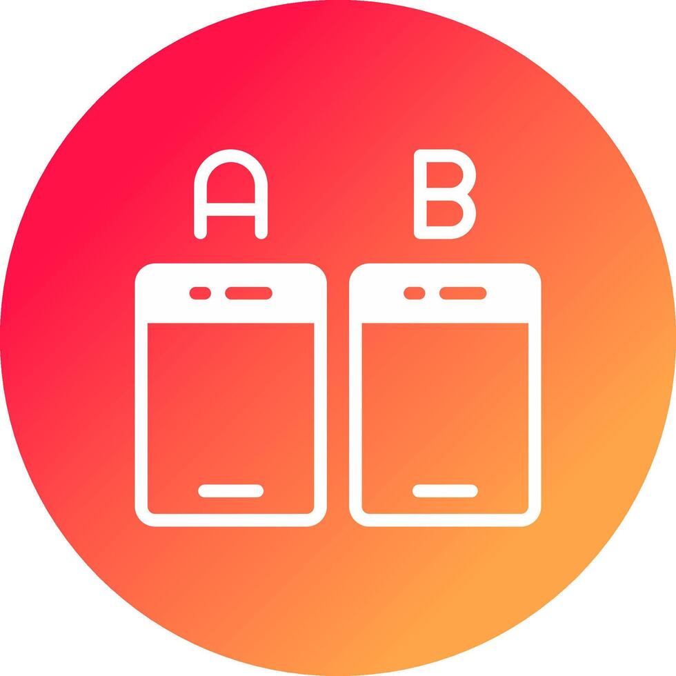 Glyph Gradient Circle Design vector