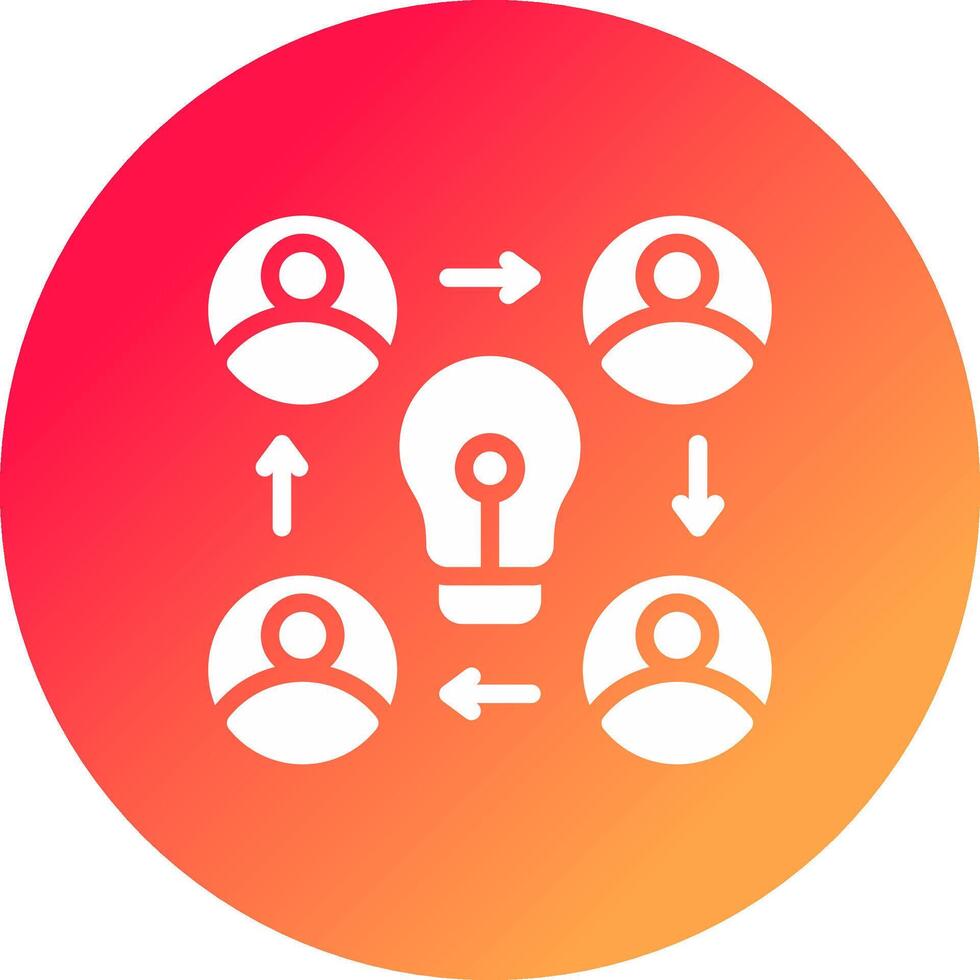 Collaboration Creative Icon Design vector