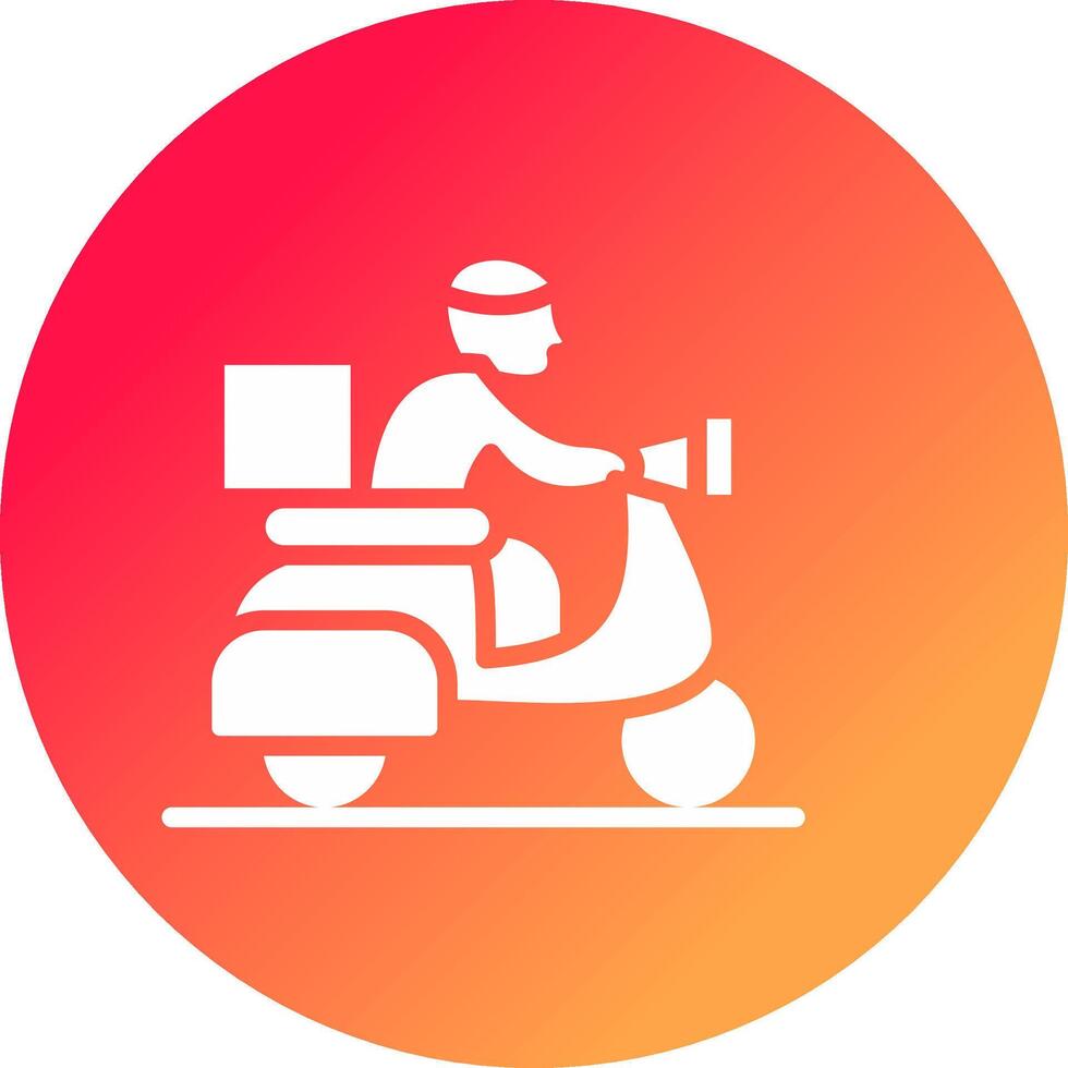Delivery Bike Creative Icon Design vector