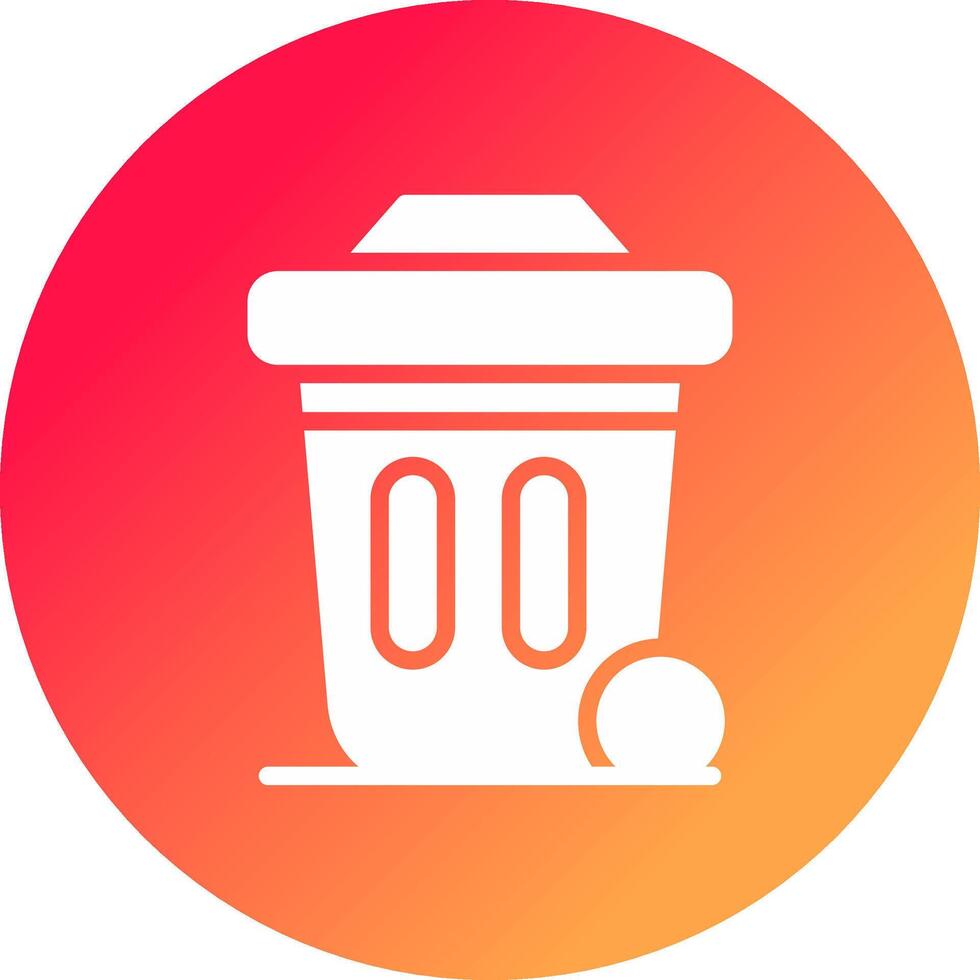 Dustbin Creative Icon Design vector