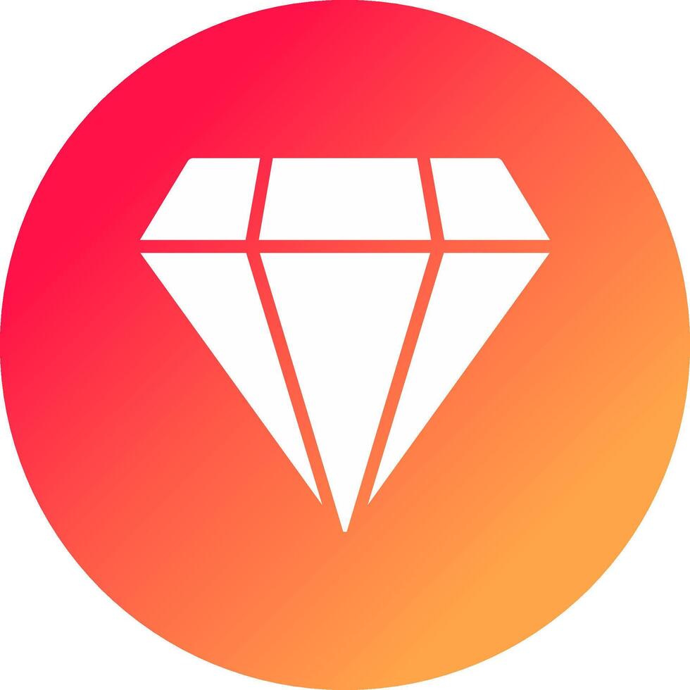 diseño de icono creativo de diamante vector