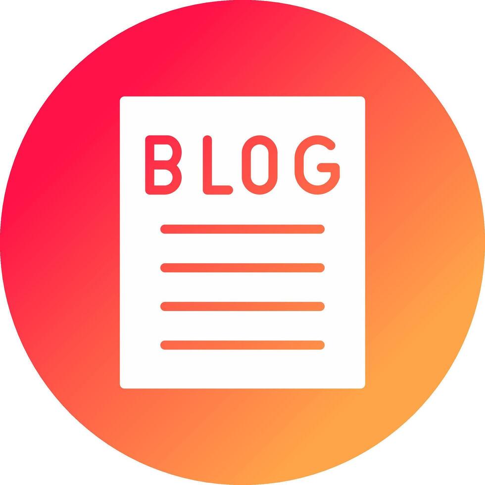 Blogging Creative Icon Design vector