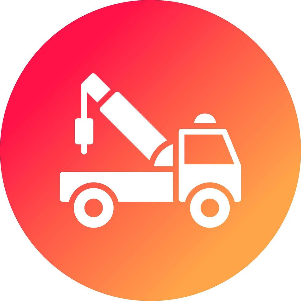 Tow Truck Creative Icon Design vector