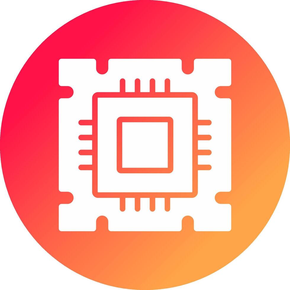 Processor Creative Icon Design vector