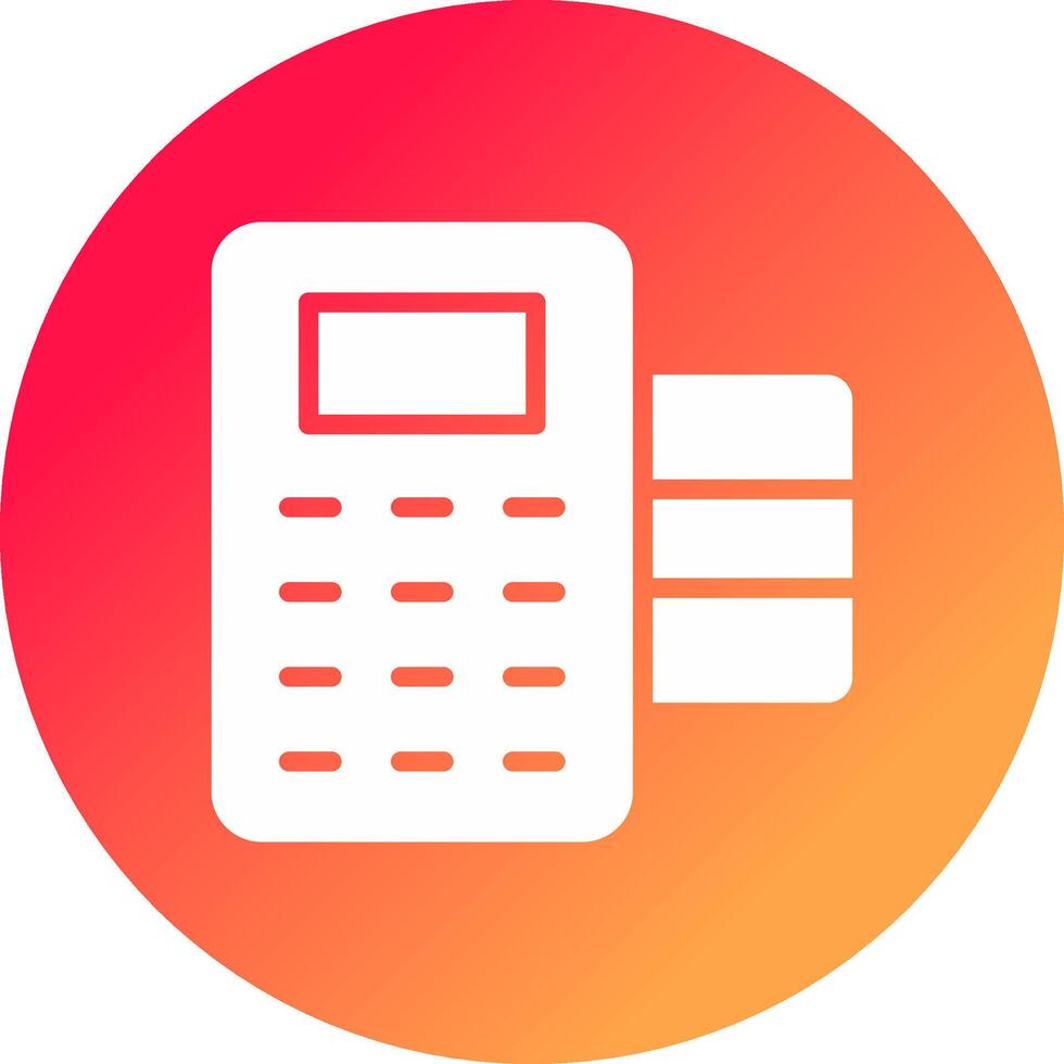 POS Terminal Creative Icon Design vector