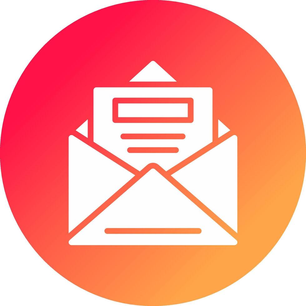 Open Email Creative Icon Design vector