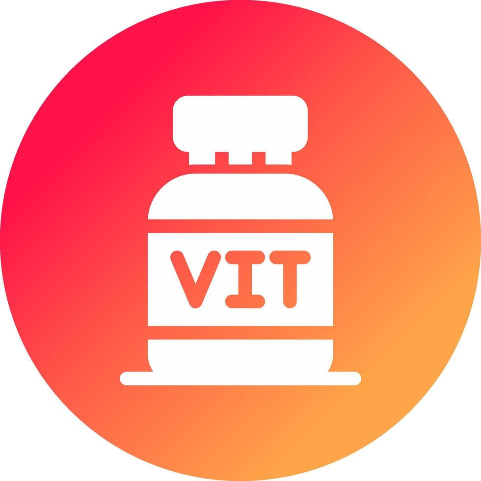 diseño de icono creativo de vitaminas vector