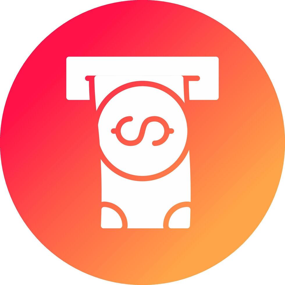 Withdrawal Creative Icon Design vector