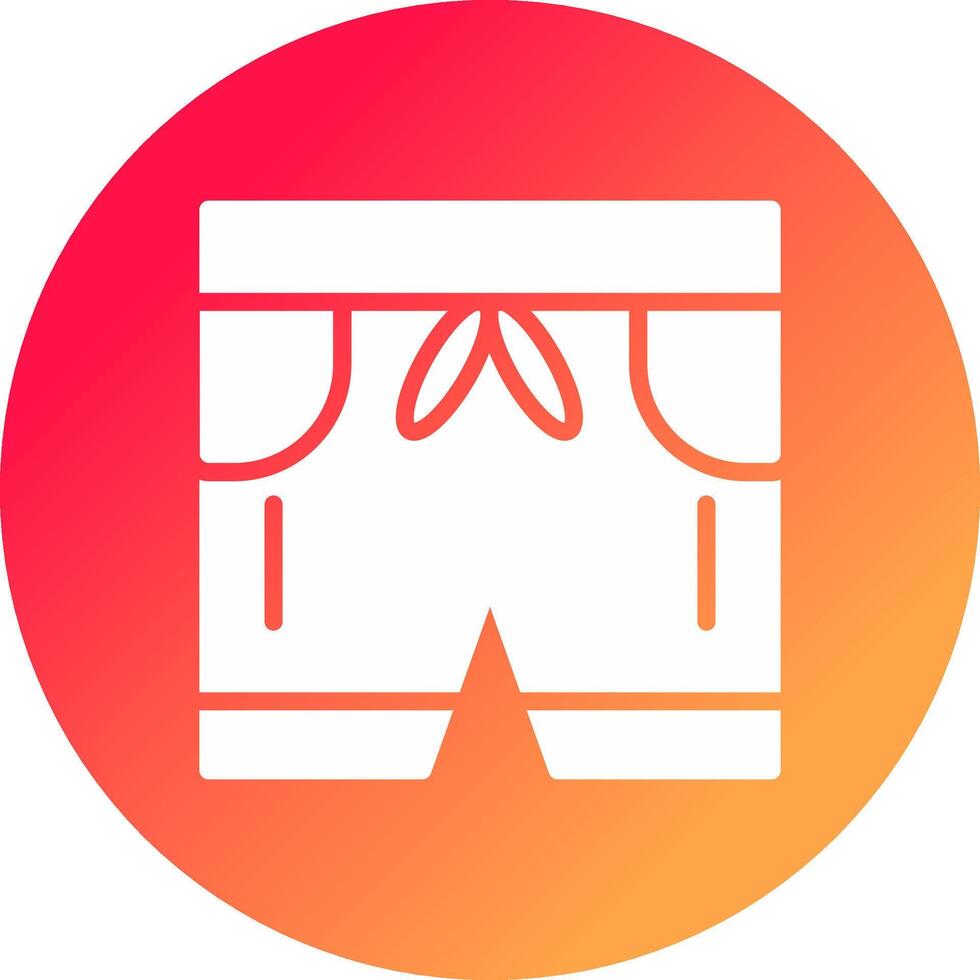 diseño de icono creativo de pantalones cortos vector