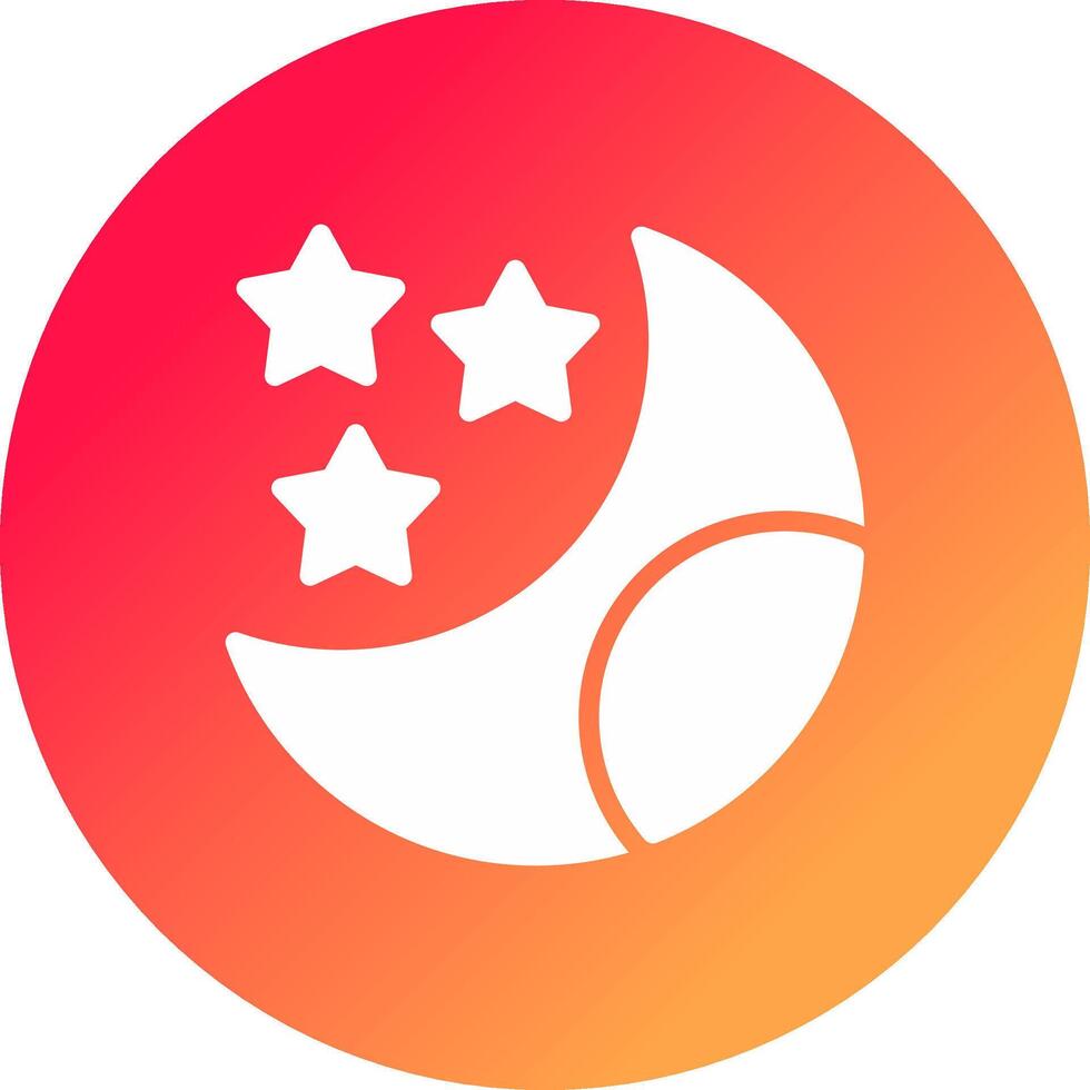 Moon Creative Icon Design vector
