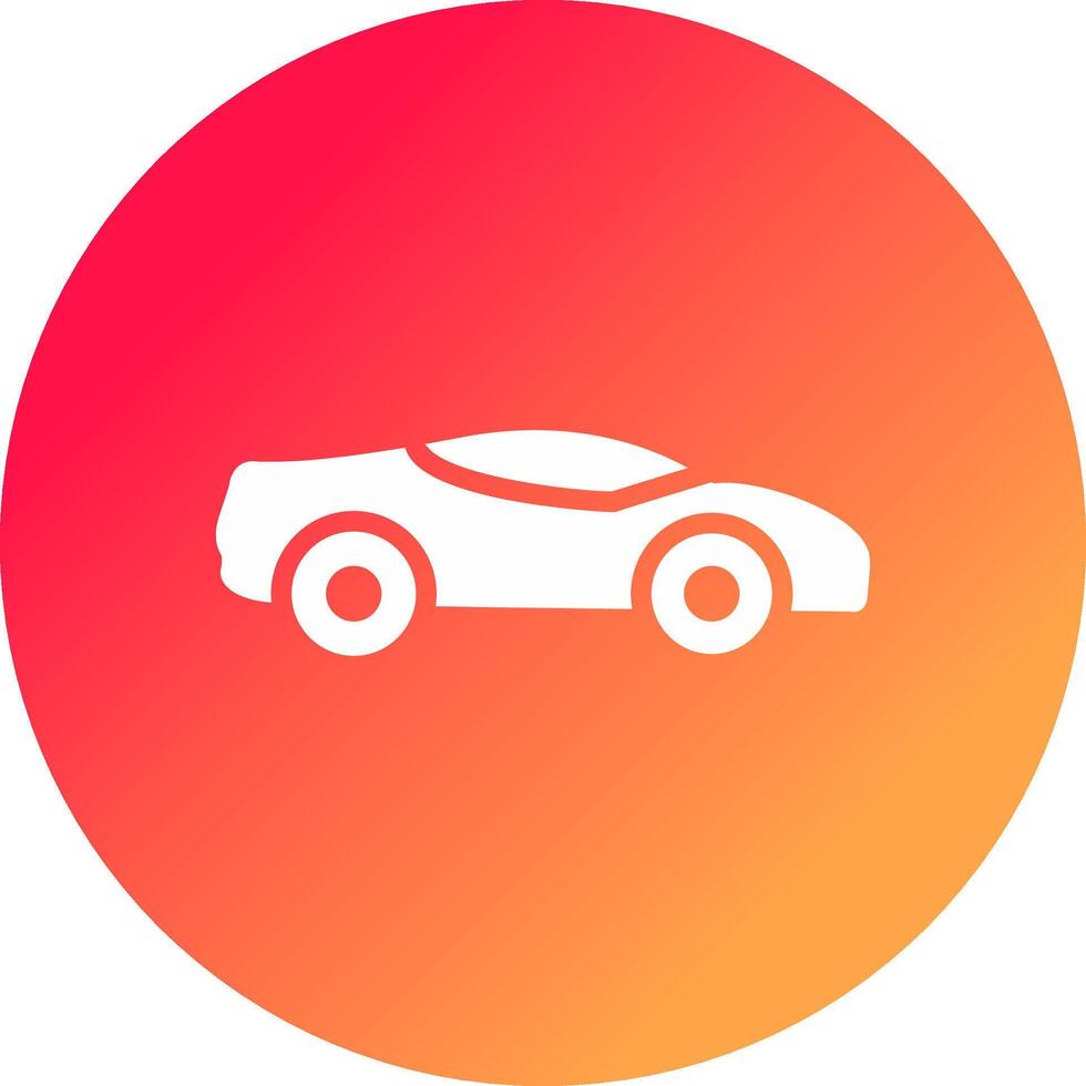 diseño de icono creativo de coche deportivo vector